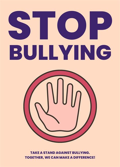 creative anti bullying posters|10 Free Anti.